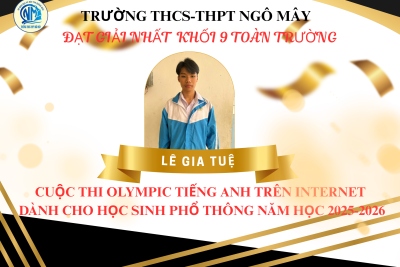 Chúc mừng các em học sinh đã đạt thành tích nổi bật trong các kỳ thi học sinh giỏi năm học 2025–2026.