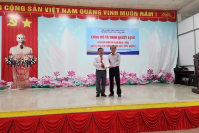 LỄ TRAO QUYẾT ĐỊNH BỔ NHIỆM PHÓ HIỆU TRƯỞNG TRƯỜNG THCS – THPT NGÔ MÂY