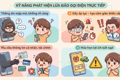 Kỹ năng phát hiện lừa đảo gọi điện trực tiếp