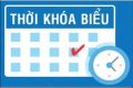 Thời khoá biểu lưu các tuần